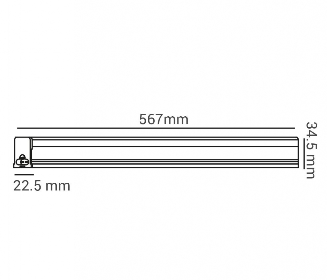 Luminária Opus LED Linea 8 watts IP20 4000K 568mm OPS 32931