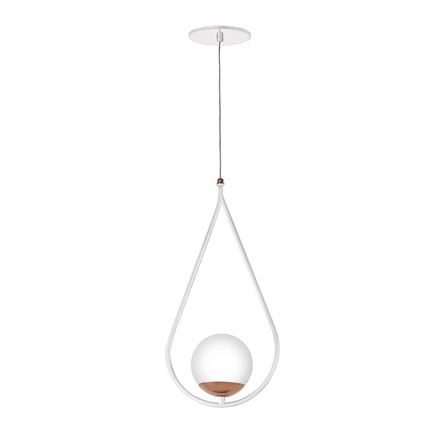 Pendente Old Artisan Gota 1L G9 470mm Globo Ø100mm PD-5357 