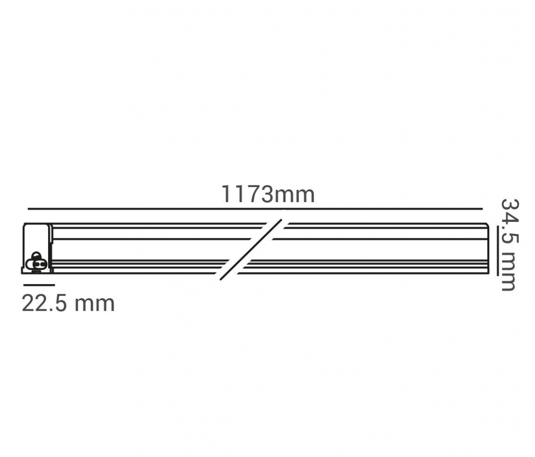 Luminária Opus LED Linea 16 watts 120° IP20 4000K 1173mm OPS 32962