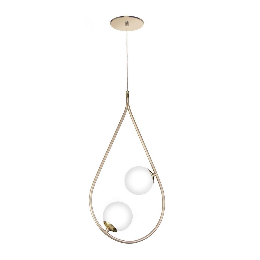 Pendente Old Artisan Gota 2L G9 520mm Globo Ø100mm PD-5358