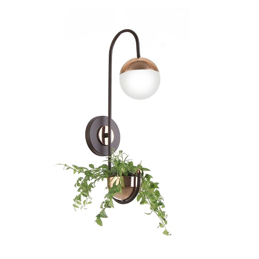 Arandela Old Artisan com Suporte para Planta 1L G9 Globo Ø120mm AR-5433