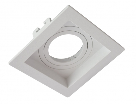 Spot Embutir Save Energy Recuado Dicróica Branco 100x100x35mm LE-330.056