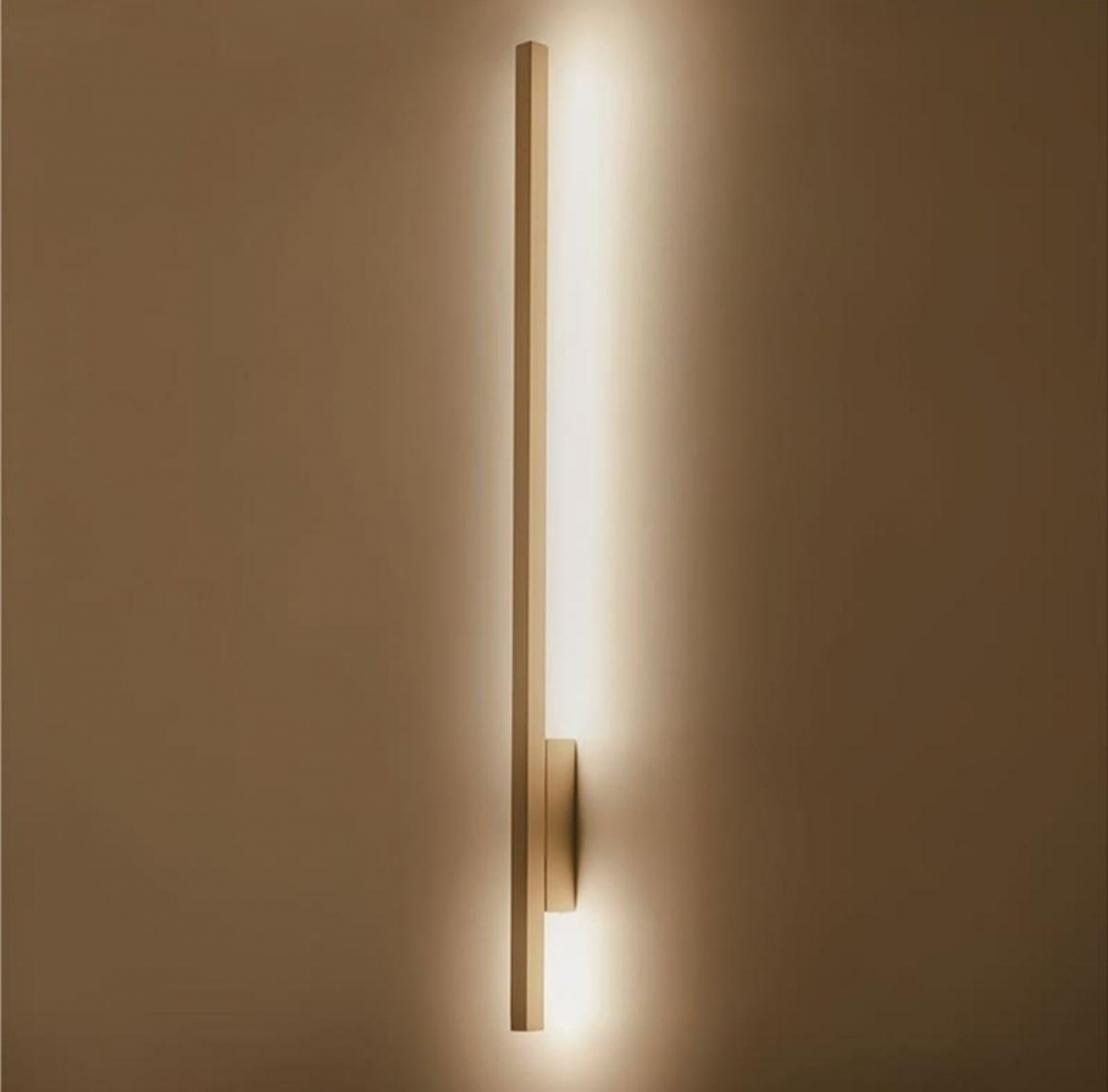 Arandela Opus LED Polaris 12 Watts 3000K 580mm Dourado OPS 80655