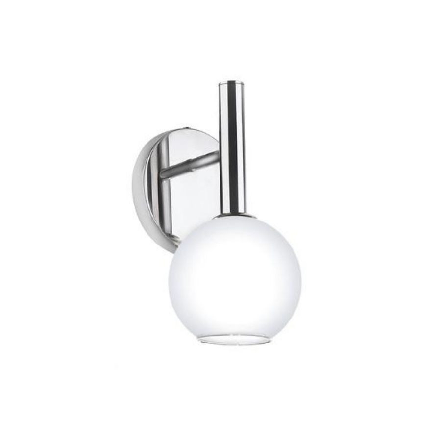 Arandela Old Artisan  Esfera 1L G9 Ø120mm Vidro Branco AR-5435