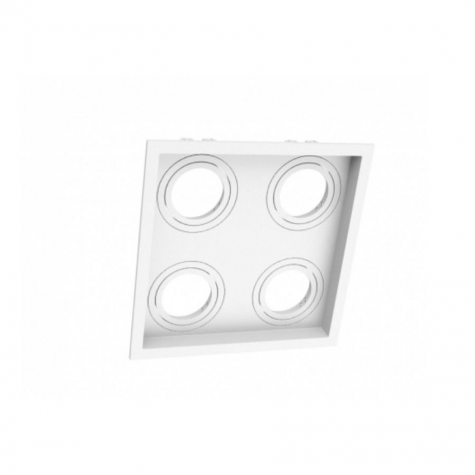 Spot Embutir Recuado Moon Quadruplo PAR20 Branco 245x245mm 1060590
