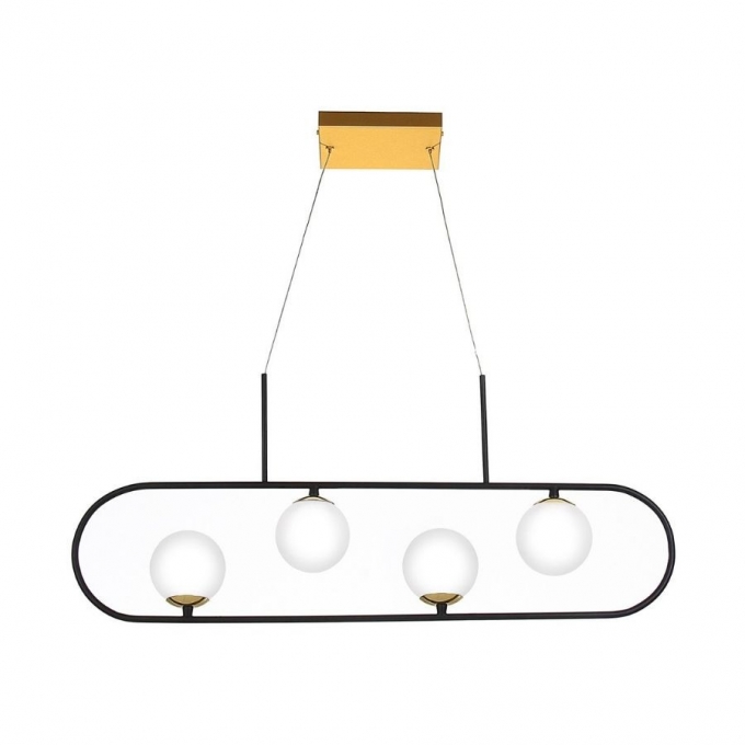Pendente Old Artisan Retangular 4L G9 790mm Globo Ø100mm PD-5359 