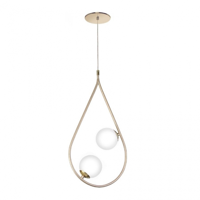 Pendente Old Artisan Gota 2L G9 520mm Globo Ø100mm PD-5358