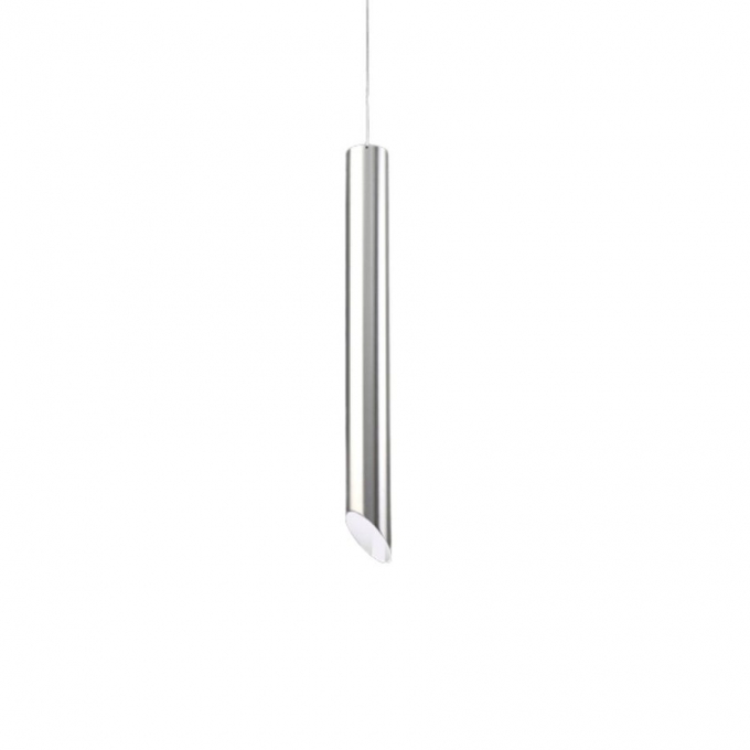 Pendente Old Artisan Tubo Corte 45° 1L Dicróica Ø64x590mm PD-4998/A 