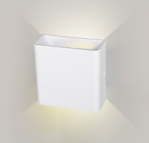 Arandela Opus 3 Watts IP65 3000K Branca 120x120x50mm OPS 34966