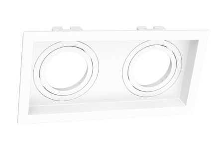 Spot Embutir Recuado Moon Duplo AR70 Branco 245x127mm 1060294