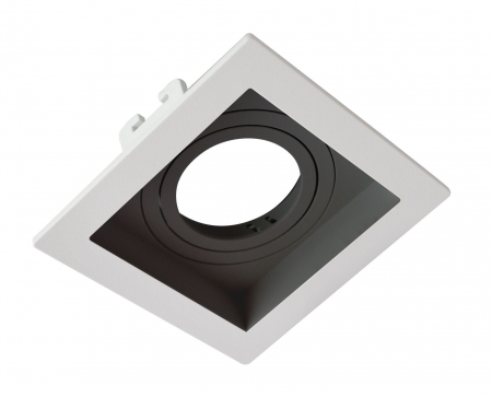 Spot Embutir Recuado Moon PAR20 Branco e Preto 124x124mm 1061074