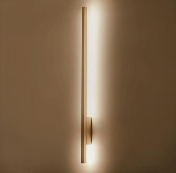 Arandela Opus LED Polaris 12 Watts 3000K 580mm Dourado OPS 80655