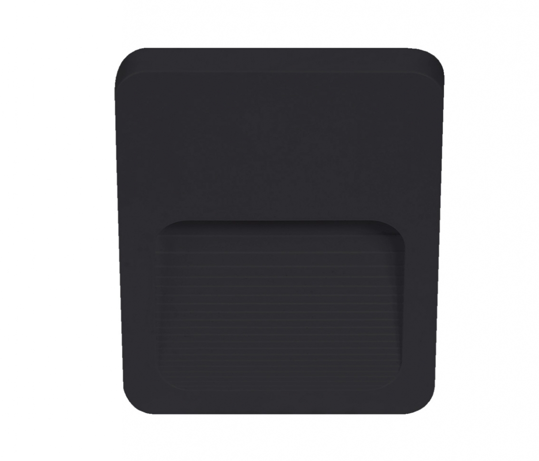 Balizador Sobrepor Opus Fit 2 watts 3000K IP65 Preto 120x90x12mm OPS 33419