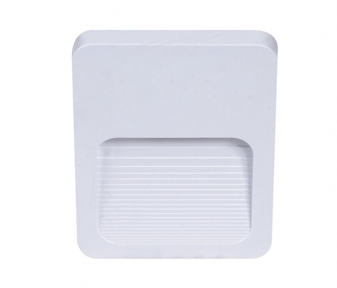 Balizador Sobrepor Opus Fit 2 watts 3000K IP65 Branco 120x90x12mm OPS 33402