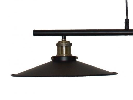 Pendente LUZ DE CASA Duplo com Peso e Roldana 2L E27 650mm Preto