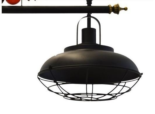 Pendente LUZ DE CASA Bilhar e Sinuca 2L E27 730mm Preto