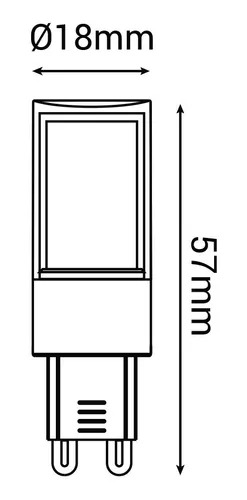 Lâmpada Halopin G9 Dimerizável 220V Opus 3 watts 2700K 16x50mm OPS 30708