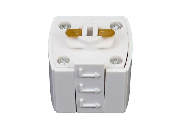 Adaptador para Trilho Eletrificado Evoled Branco 42x39x35mm LE-3586