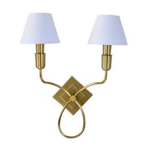 Arandela Alliance Aspa Cúpulas Tecido 2L E27 340x470x140mm 4096/2