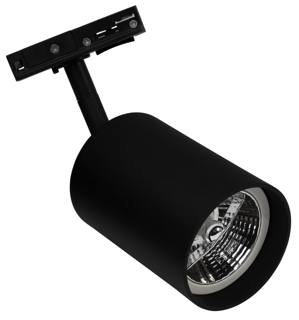 Spot para Trilho Evoled Focus AR70 Preto Antiofuscante Ø75x186x81mm LE-4133