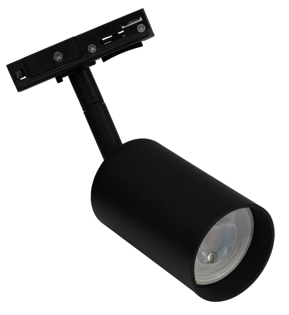 Spot para Trilho Evoled Focus Dicróica Preto Antiofuscante Ø54,5x170x81mm LE-4127