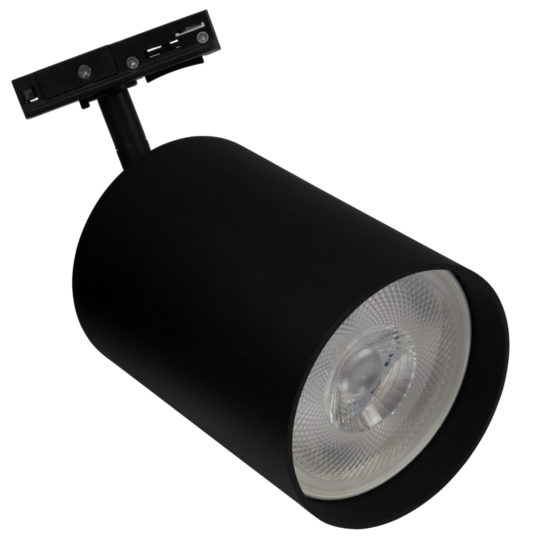 Spot para Trilho Evoled Focus PAR30 Preto Antiofuscante Ø101x218,5x81mm LE-4131