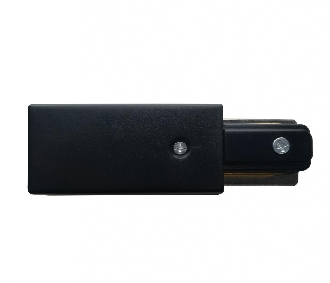 Ponteira e Alimentador Opus Preto para Trilho Sobrepor 116x30x20mm OPS 35499