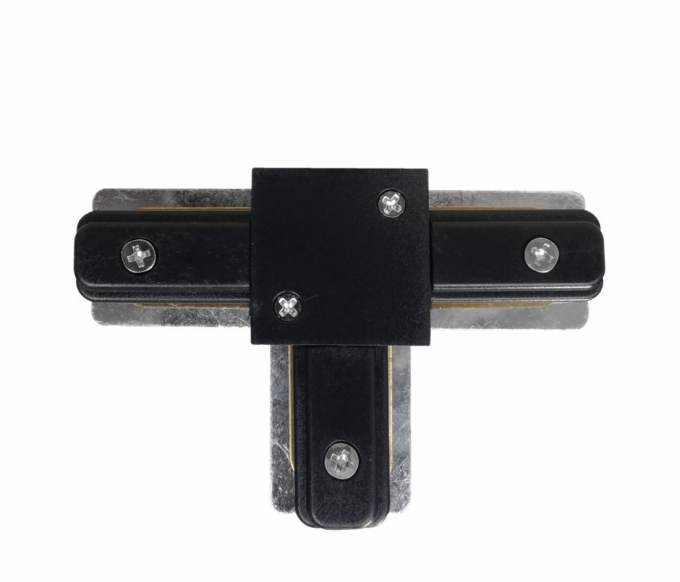Conector T Opus Preto para Trilho Sobrepor 116x70x15mm OPS 35451