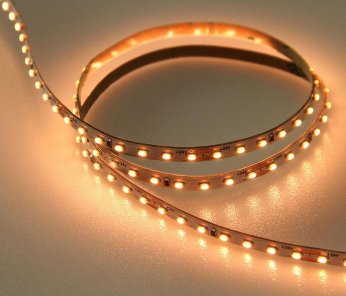 Fita de LED Opus 10 watts/m 24V 2700K 168 leds IP20 IRC90 4mm (Rolo 5 metros) OPS 37394
