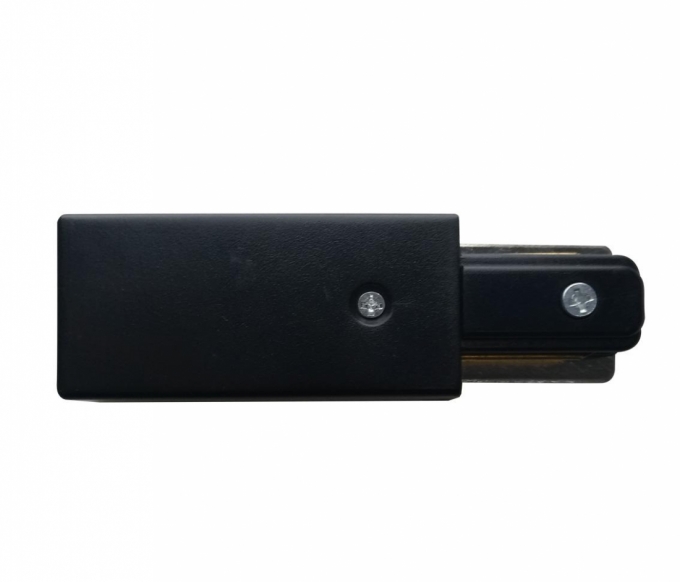 Ponteira e Alimentador Opus Preto para Trilho Sobrepor 116x30x20mm OPS 35499