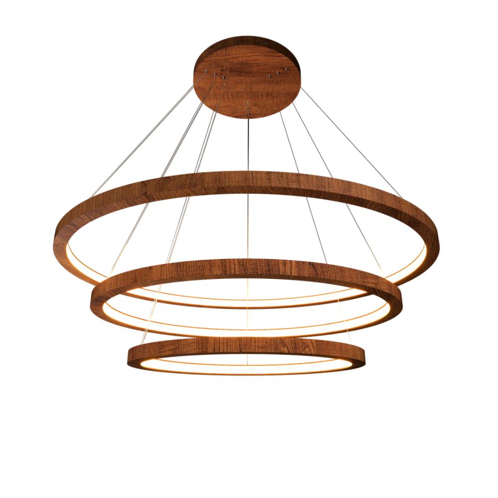 Pendente Accord Anéis Horizontais 76 Watts 2700K Ø800/700/600mm 1414