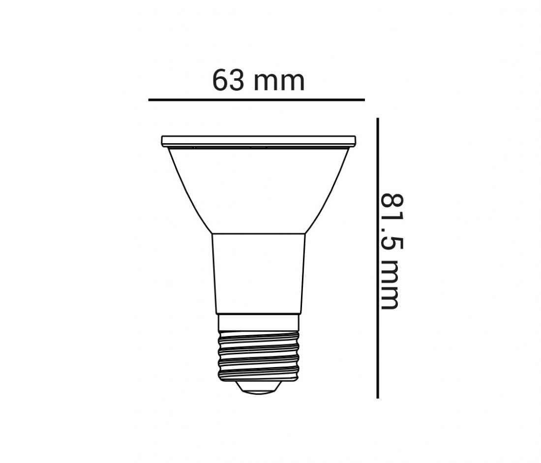 Lâmpada Opus LED PAR20 7 watts 4000K 35° Bivolt OPS 37189