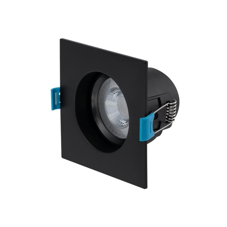 Spot Embutir Stella Easy MR16 EVO Recuado 4,5 Watts 3000K 95x95mm Preto STH21920PTO/30 
