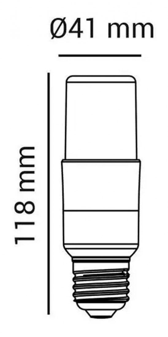 Lâmpada Opus T40 4000K 8 watts E27 Ø41x118mm OPS 34362