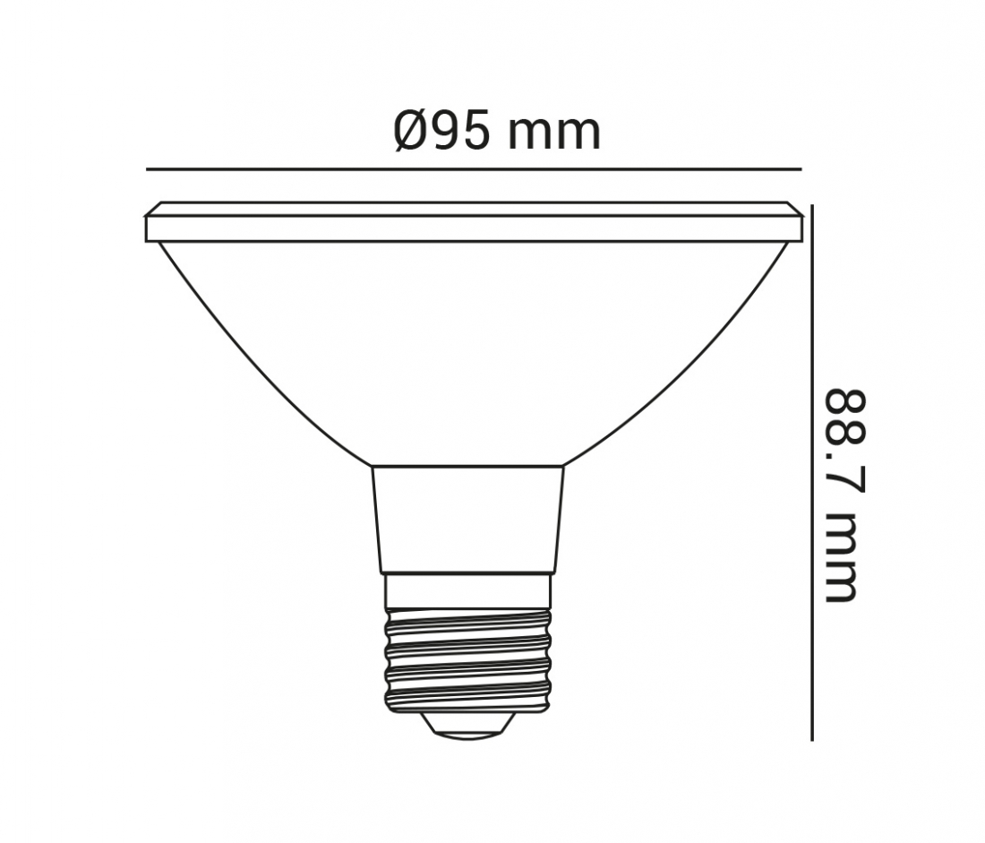 Lâmpada Opus LED PAR30 9,8 watts 3000K 36° Bivolt OPS 34959