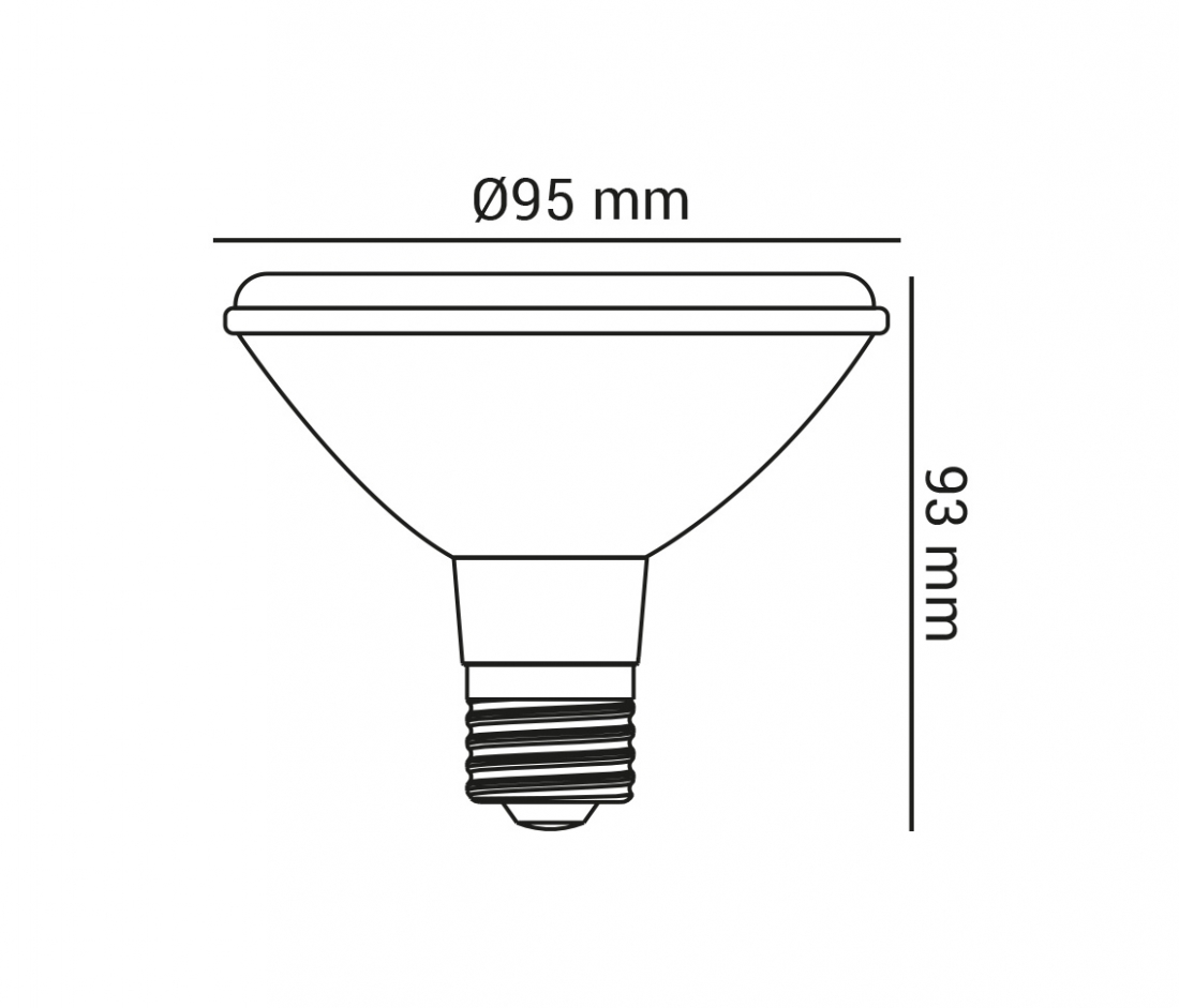 Lâmpada Opus LED PAR30 10 watts IRC95 IP65 5700K 30° Bivolt OPS 85117
