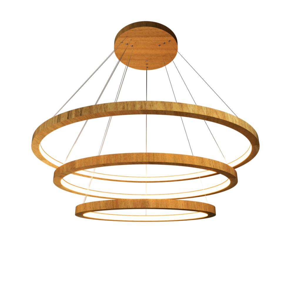 Pendente Accord Anéis Horizontais 76 Watts 2700K Ø800/700/600mm 1414