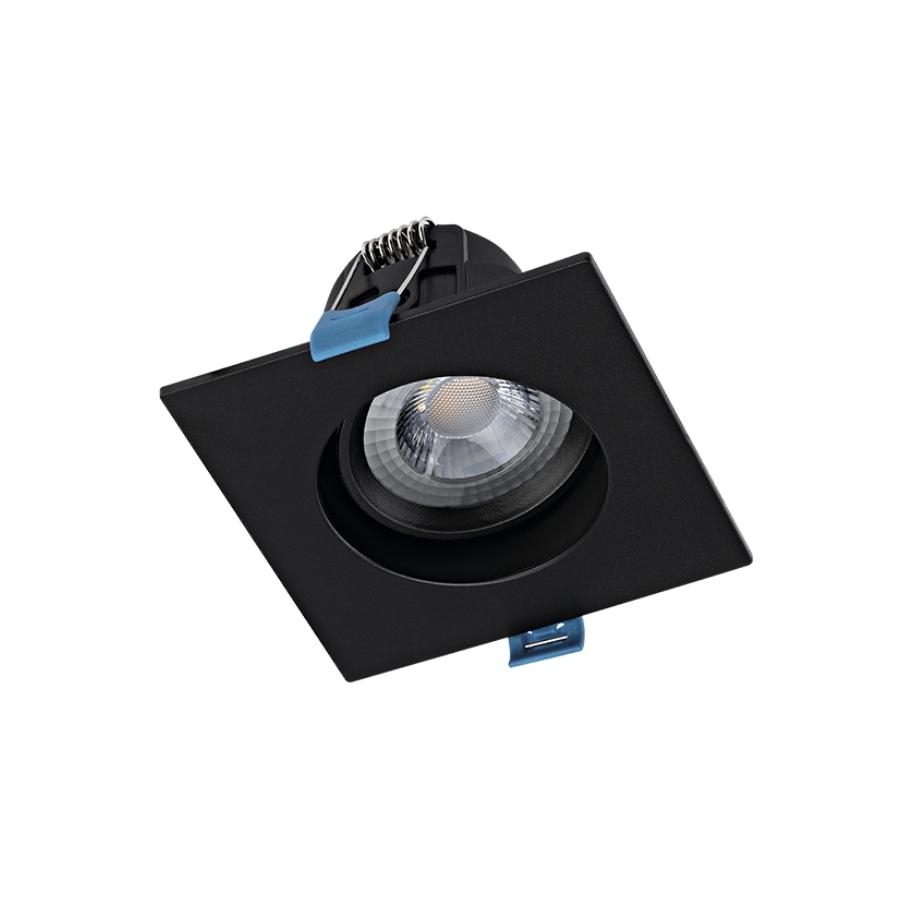 Spot Embutir Stella Easy MR16 EVO Recuado 4,5 Watts 3000K 95x95mm Preto STH21920PTO/30 