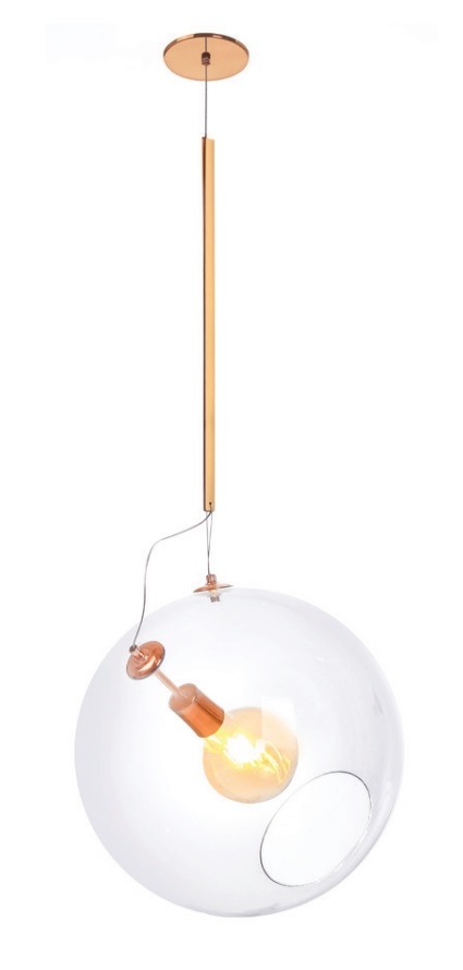 Pendente Old Artisan Esfera Ø300mm 1L E27 Bocal Inclinado PD-5477 