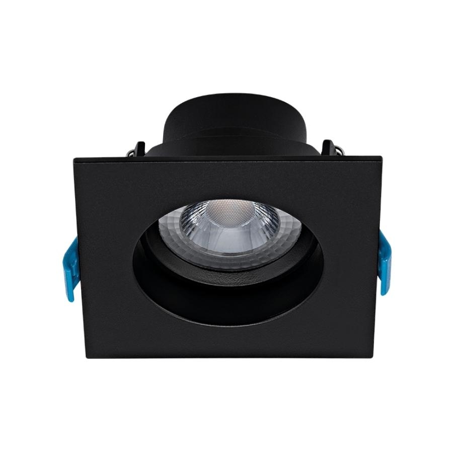 Spot Embutir Stella Easy MR16 EVO Recuado 4,5 Watts 3000K 95x95mm Preto STH21920PTO/30 