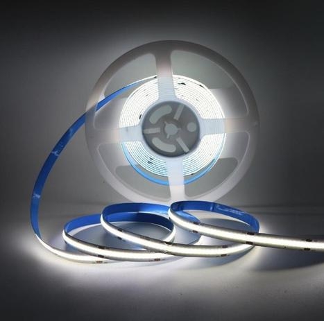 Fita de Led Nordecor 12V Cob 512 Leds/mt 12w/mt IP20 4000K 8mm (Rolo 5 metros) 7055