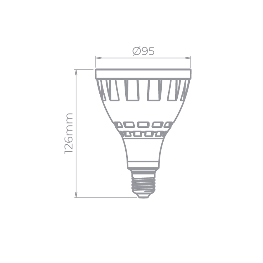 Lâmpada Led Stella PAR30 CDMR EVO IRC95 E27 20 watts 4000K 32° Bivolt STH21060/40