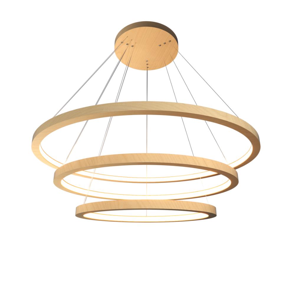Pendente Accord Anéis Horizontais 76 Watts 2700K Ø800/700/600mm 1414