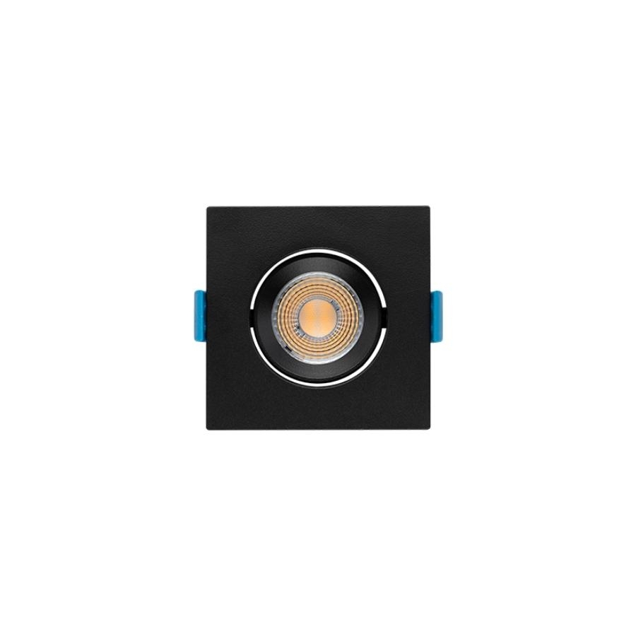 Spot Embutir Stella Easy MR11 EVO Recuado 3 Watts 3000K 75x75mm Preto STH21910PTO/30 