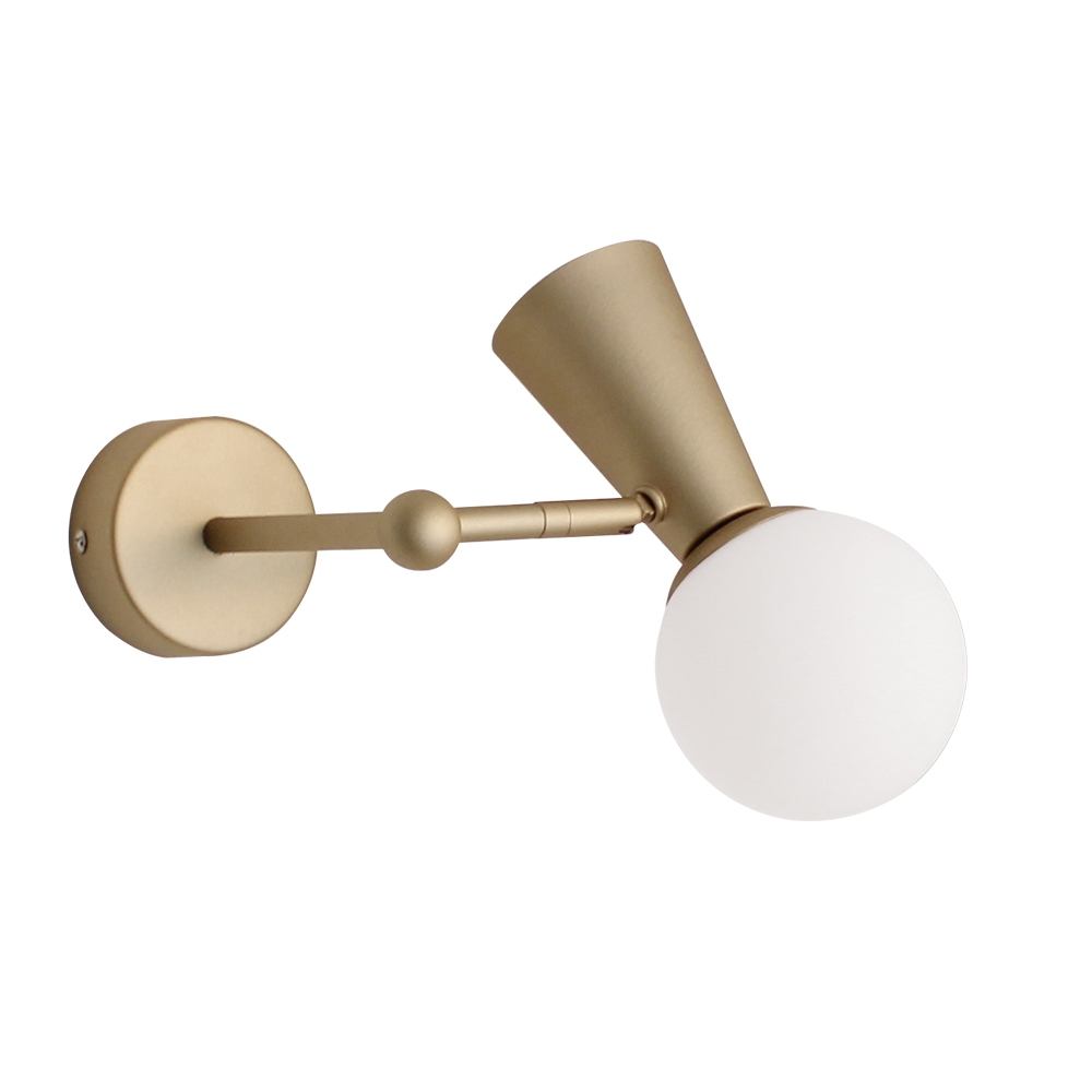 Arandela Casual Light Studioluce Sears 1L G9 + 1L GU10 Dourado 220x200x170mm AR1628DO