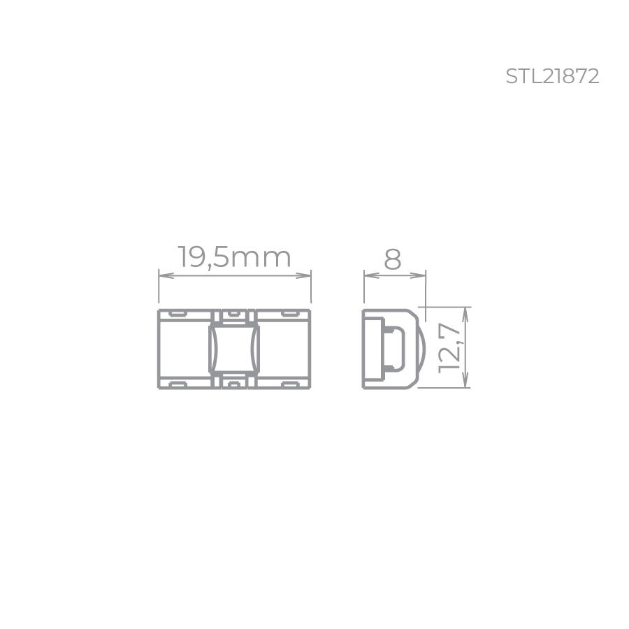 Emenda Stella para Fita Full Led Pro 8mm STL21872 