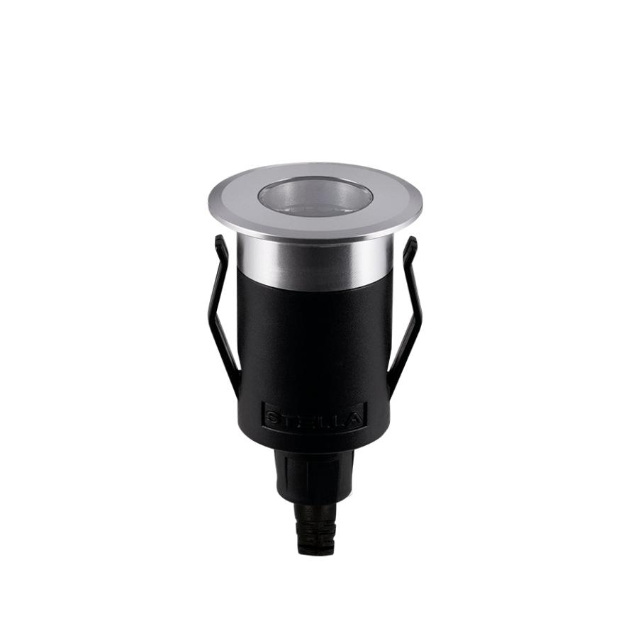 Balizador Solo Stella Way UP Recuado 1 Watt 3000K IP67 Bivolt Grade Antiofuscante Ø41x73mm Alumínio STL21712PTO/30