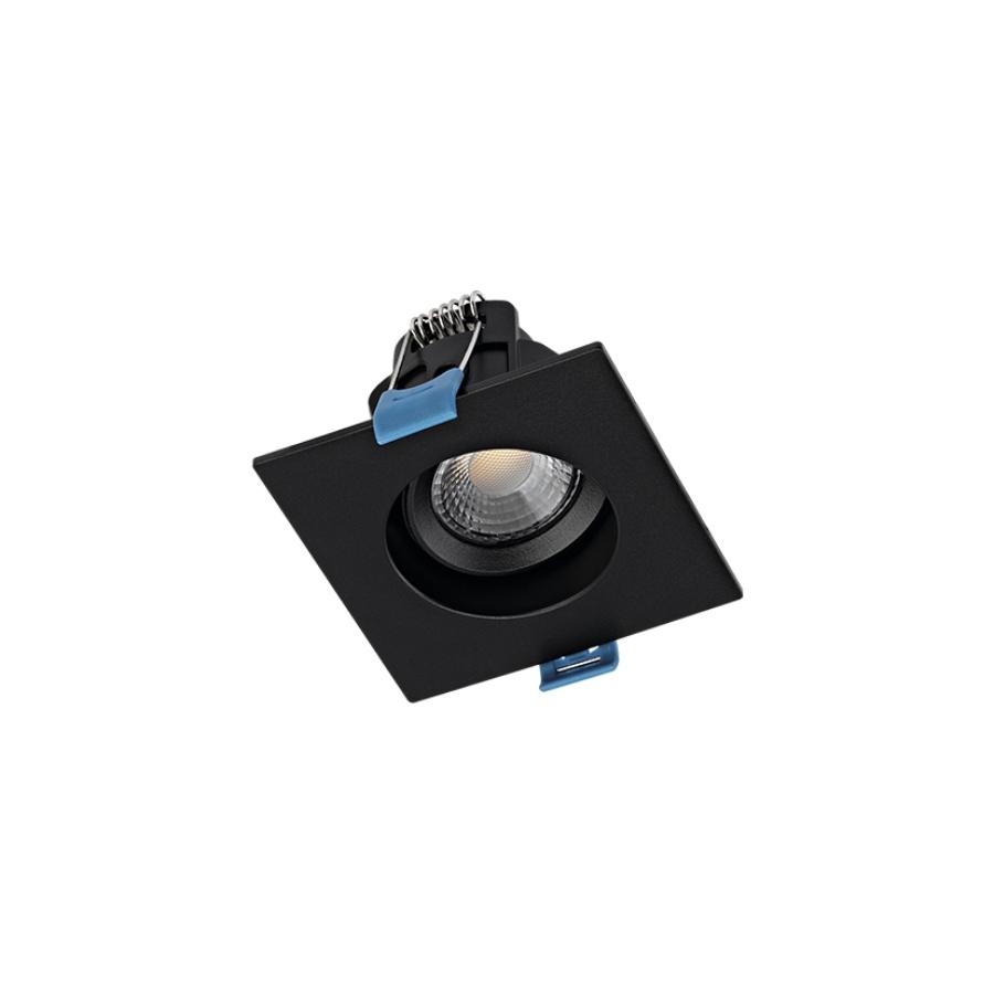 Spot Embutir Stella Easy MR11 EVO Recuado 3 Watts 3000K 75x75mm Preto STH21910PTO/30 