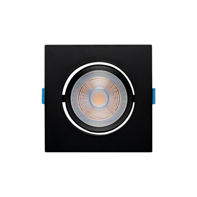 Spot Embutir Stella Easy PAR20 EVO Recuado 7 Watts 3000K 117x117mm Preto STH21930PTO/30 