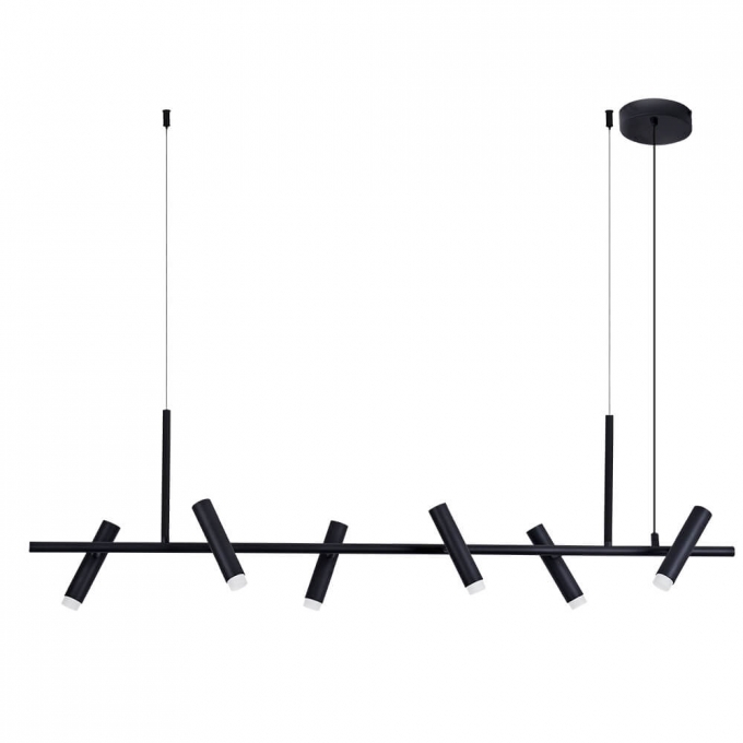 Pendente Casual Light Studioluce Zione Preto 18W 3000K 1160x225mm PD1491